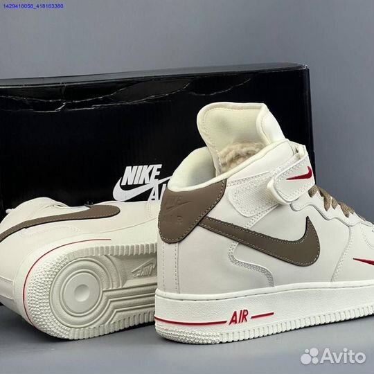 Кроссовки Nike Air Force 1 High (с мехом) (Арт.50696)