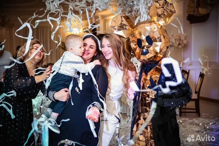 Зеркальные зайцы, тигры, люди, Микки на велком