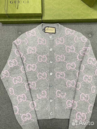 Серый жакет Gucci