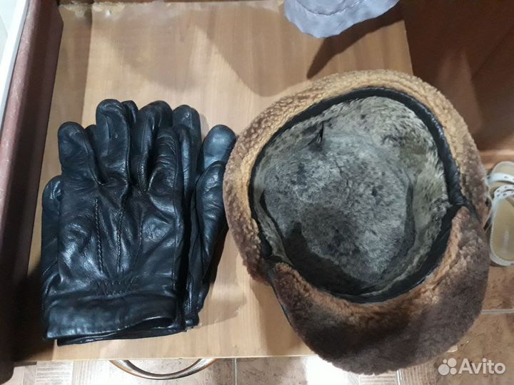 Мужская зимняя шапка кепка б/у