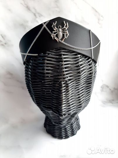 Ободок кокошник современный Паук