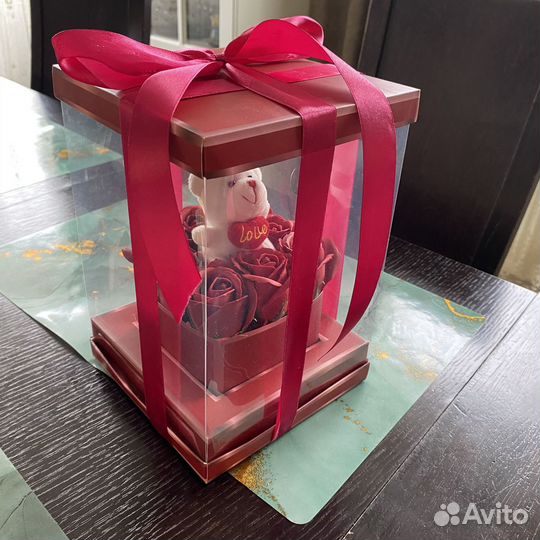 Букеты из мыльных роз