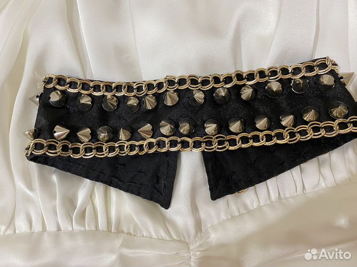 Чокер воротник черный с шипами рок cyber baroque