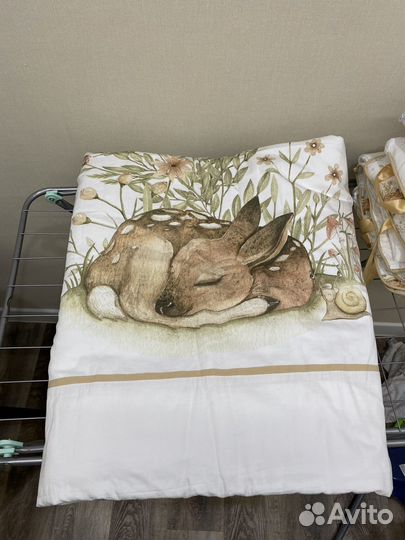 Комплект белья в кроватку для новорожденного