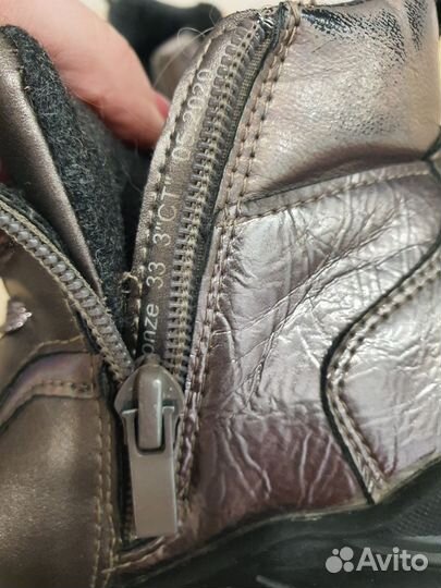 Ботинки демисезонные для девочки 33 размер