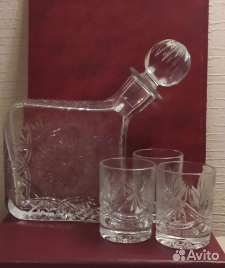 Рюмки+штоф. Хрусталь
