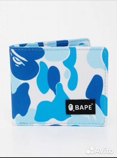 Кошелек Bape синий оригинальный