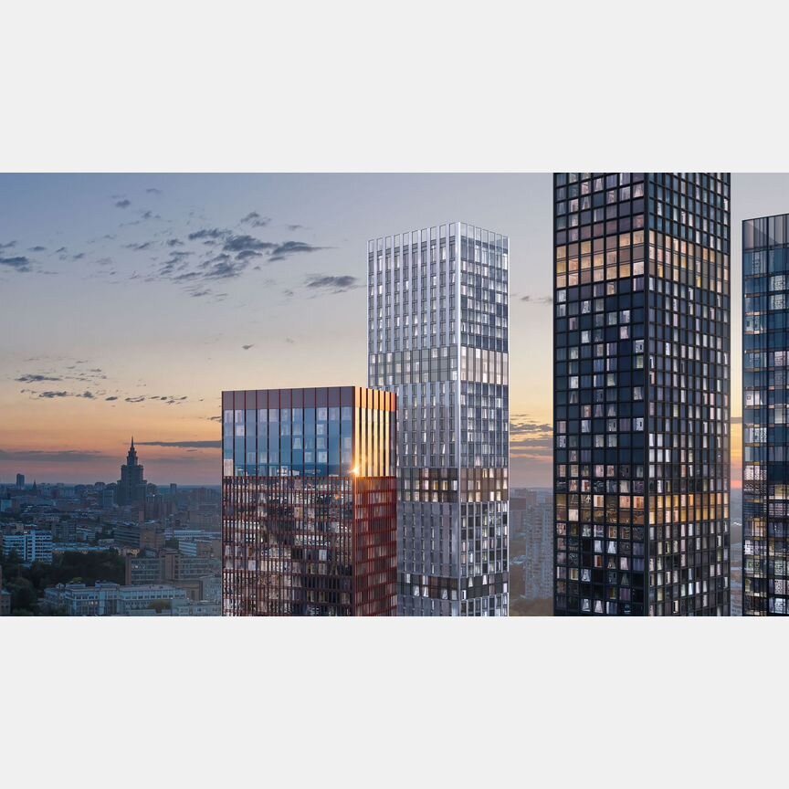 3-к. квартира, 92,3 м², 8/43 эт.