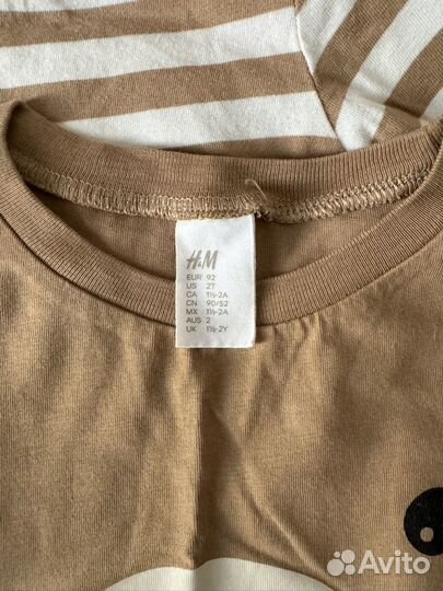 Лонгсливы h&m 92 р-р