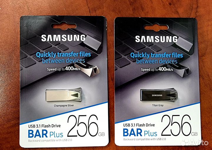 Флешка Samsung BAR Plus 256гб