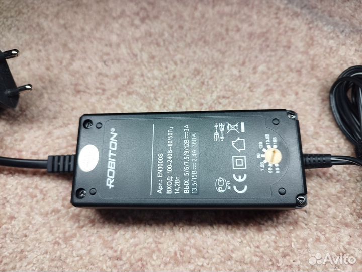 Адаптер питания robiton en3000s