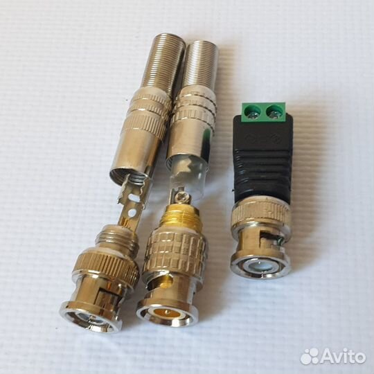 Разъёмы, коннекторы для видеонаблюдения разные