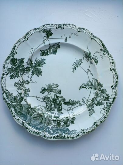 Антикварная тарелка.Кузнецовский фарфор