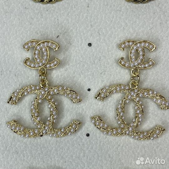 Серьги chanel