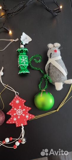 Новогодние украшения ёлочные игрушки