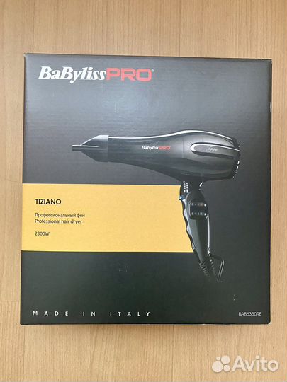 Фен BaByliss PRO Tiziano 2300W новый