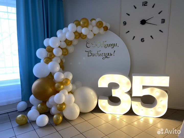 Аренда цифр с лампочками