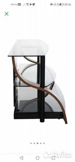 Стеклянная тумба под тв