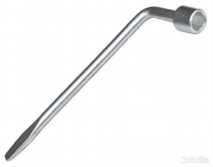 Баллоный ключ 21мм изогнутый,с лопаткой