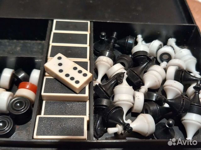 Дорожные шахматы-домино СССР