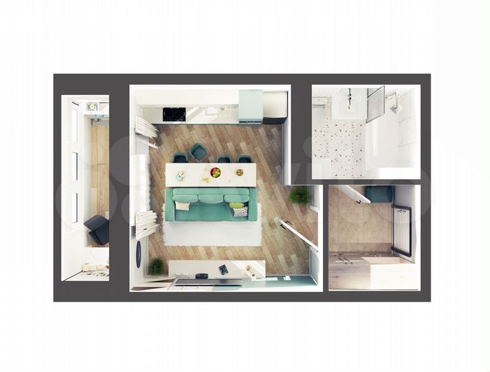 Квартира-студия, 24,7 м², 11/15 эт.