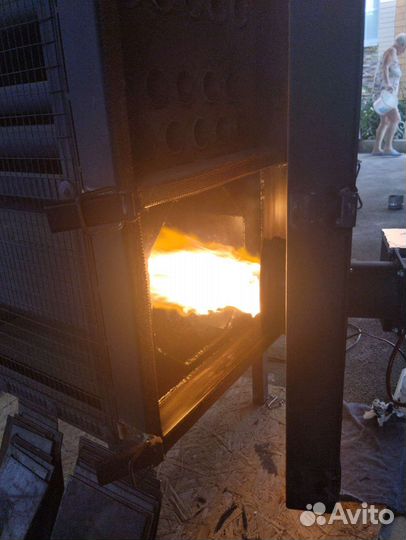 Воздушный калорифер на отработке