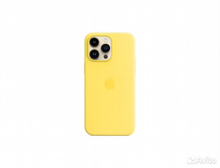 Чехол iPhone 14 Pro Silicone Case желтый