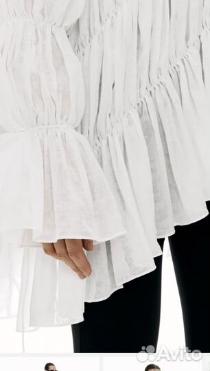 Рубашка блуза белая