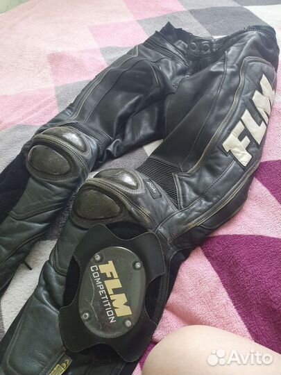 Мотоштаны кожаные мужские