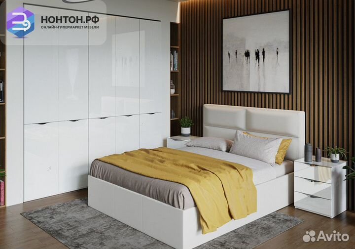 Спальный гарнитур Глосс №1 белый глянец
