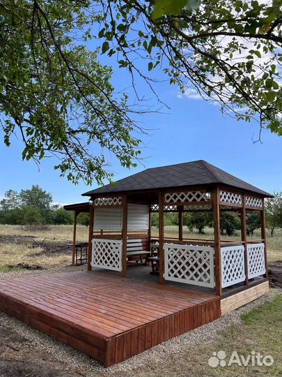 Аренда беседки на берегу озера