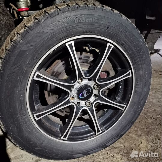 Литые диски r14 на ваз с зимней резиной