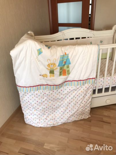 Компект постельного белья, бортики, балдахин