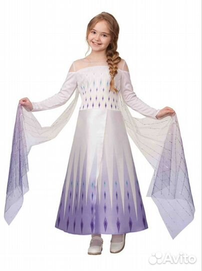 Карнавальный костюм, Эльза холодное сердце, 134р