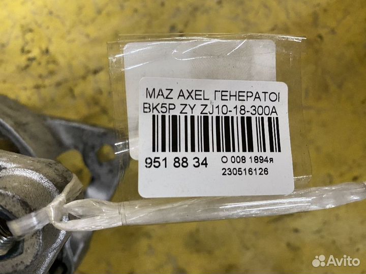 Генератор ZJ10-18-300A на Mazda Axela BK5P ZY