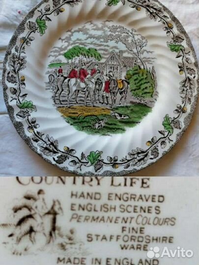 Фарфоровые тарелки, блюда сервировочные