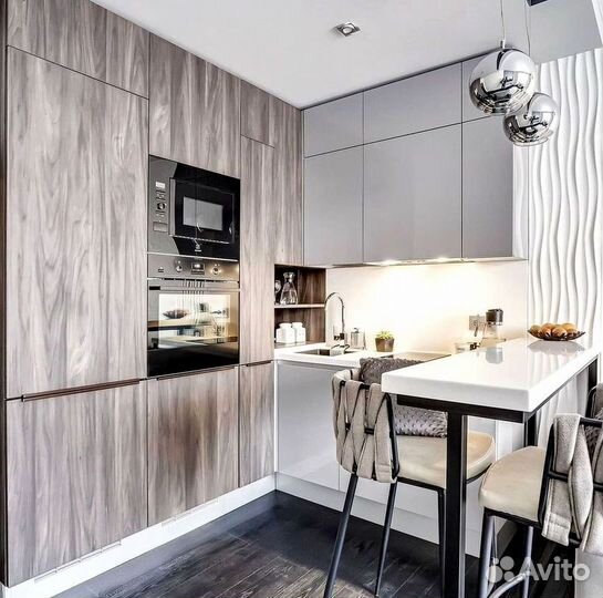 Современная кухня на заказ мдф фасады