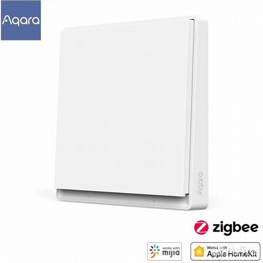 Умный выключатель Aqara E1, двухклавишный