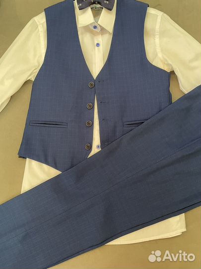 Костюм для мальчика(жилет и брюки) 158 размер