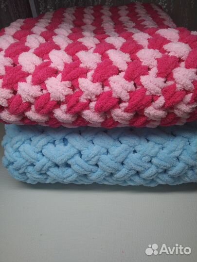 Плед вязаный