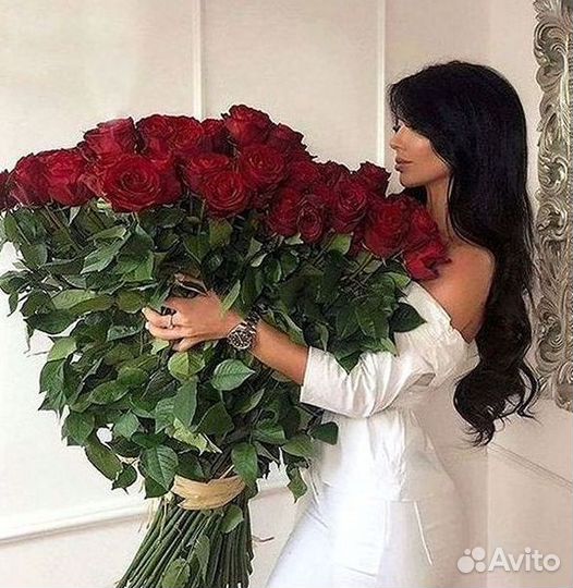 Высокие розы Доставка цветов