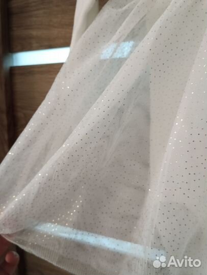 Белое платье с блёстками 74