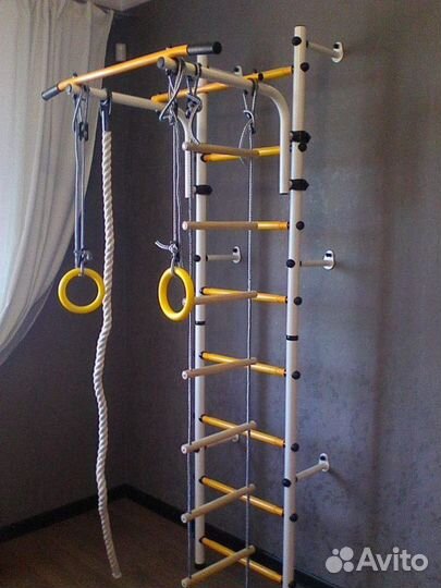 Шведская стенка детская юа (белая)