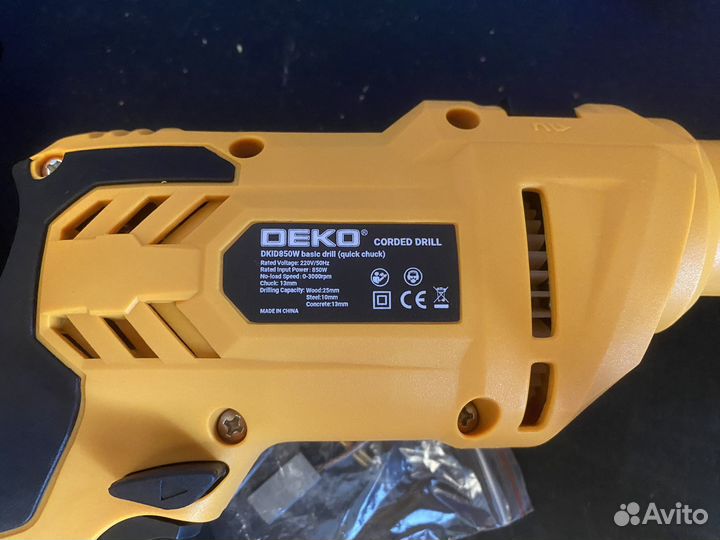 Дрель ударная deko dkid850W
