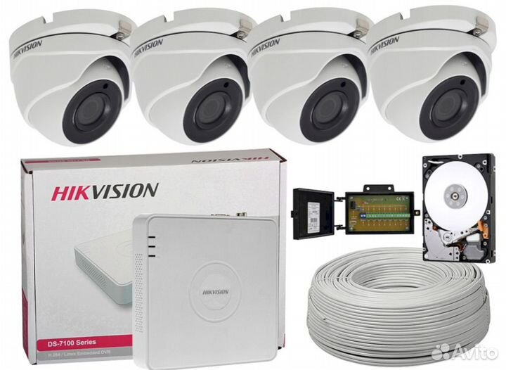 Видеонаблюдения. Комплект