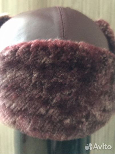 Шапка ушанка из натуральной овчины