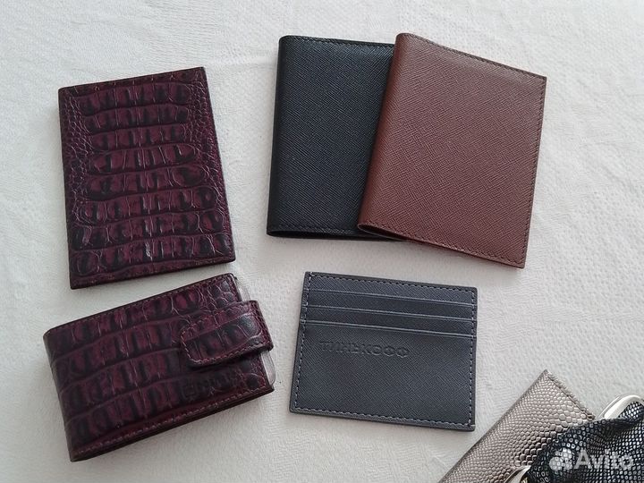 Обложки на паспорт, картхолдеры натур.кожа пакетом