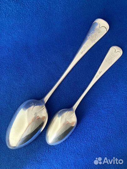 Фаберже. Сервировочная ложка. Серебро 84