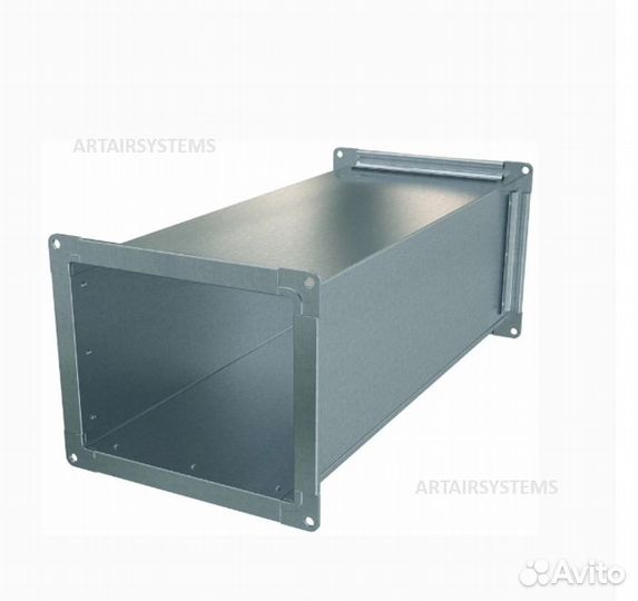Прямоугольный воздуховод из оцинкованной стали