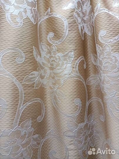 Портьерная ткань для штор Абстрактные цветы